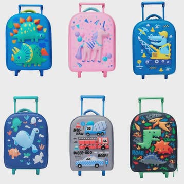 Kinder Koffer met 3D Dinosaurus en Trolleyfunctie - Schoolta, Sieraden, Tassen en Uiterlijk, Koffers, Verzenden, Nieuw