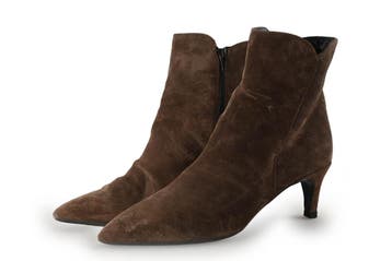Manfield Enkellaarzen in maat 41 Bruin, Kleding | Dames, Bruin, Verzenden, Lage of Enkellaarzen, Zo goed als nieuw