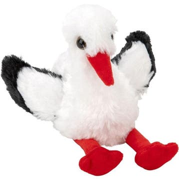 Nature Planet ooievaar knuffel - pluche - 13 cm, Verzenden, Nieuw