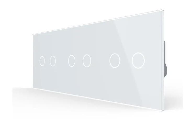 Livolo | Wit | 2+2+2 | Touch Dimmer | Smart Schakelaar |, Doe-het-zelf en Verbouw, Elektra en Kabels, Schakelaar, Nieuw, Ophalen of Verzenden