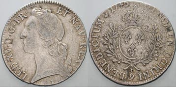 Ecu 1743 9 Rennes Frankreich Ludwig Xv 1715-1774, Verzenden