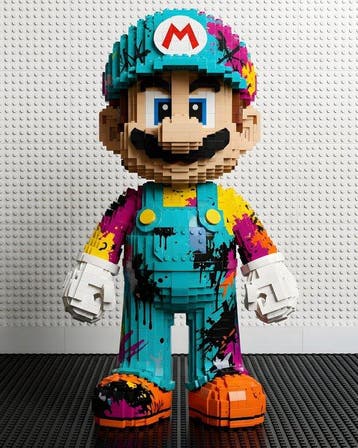 AT9 - Mario Street Bricks Art, Nieuw