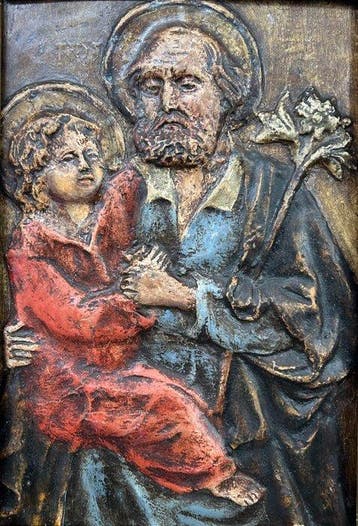 Italiaanse school (XVIII) - San Giuseppe con il Bambino, Antiek en Kunst