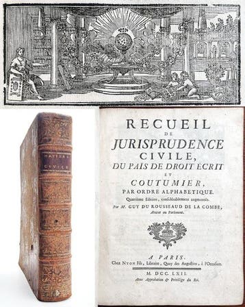 Rousseaud - Recueil de jurisprudence civile - 1762