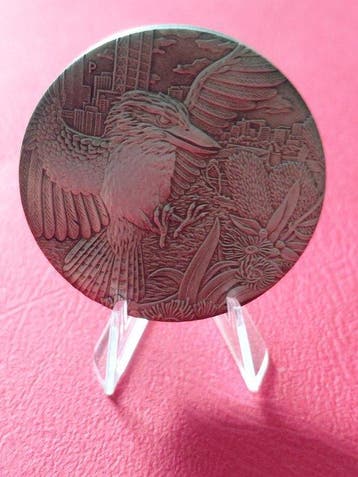 Australië. 2 Dollars 2018, Kookaburra, 2 Oz Antiqued Silver