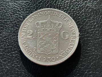 Nederland. Wilhelmina. 2 1/2 Gulden 1930 (Zonder