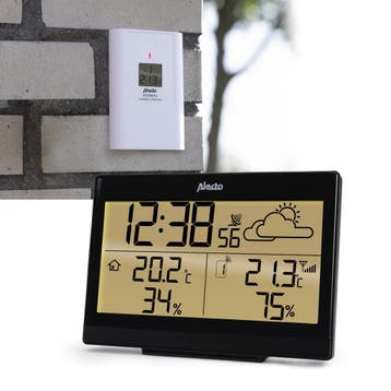 Weerstation - Binnen en buiten - Met buitensensor - Draadloo, Verzenden, Zo goed als nieuw