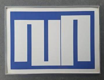 Julije Knifer (1924-2004) - Avantgarde - Blue Meandar