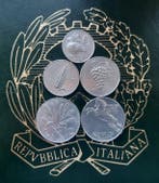 Italië, Republiek Monete Lire 1948 Serie Completa