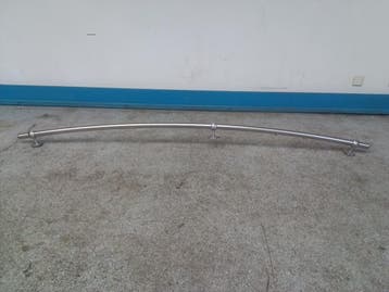 Stootrand - B225 x H9 cm - RVS, Gebruikt