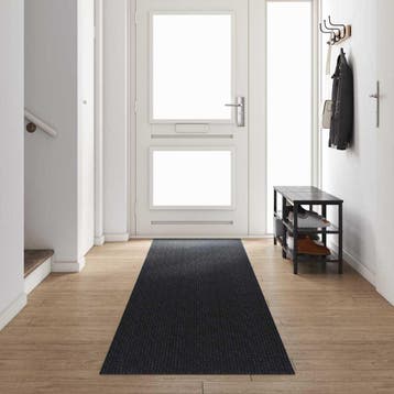 vidaXL Tapijt Loper Antraciet 80 x 500 cm Stof, Verzenden, Nieuw