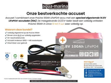 Accuset | ProLine 100Ah Smart LiFePO4-accu + 10A acculader, Ophalen of Verzenden, Nieuw, Motor en Techniek