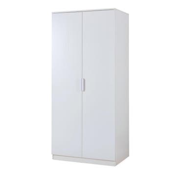 Kledingkast Eiselfing 176x80x52 cm met 4 vakken wit [en.casa, Verzenden, Nieuw