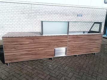 Saladette met werktafel - B390 x D88 x H89 cm
