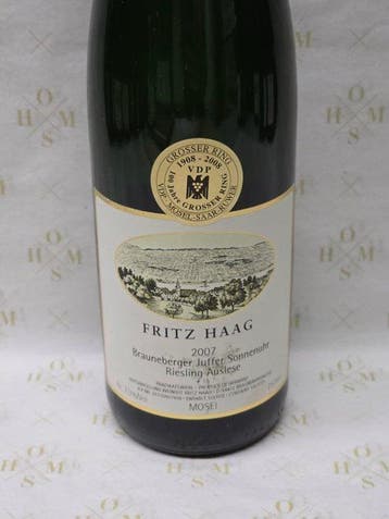 2007 Fritz Haag, GK-Fuder #15-VDP auctioned 2008,, Nieuw
