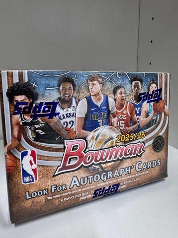 2025/26 Topps Bowman NBA Cooper Flag 6 packs per box, 10, Nieuw