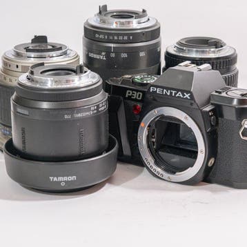 Tamron, Pentax, Takumar P30 Body & Lot of 4 Pentax K-Mount, Nieuw