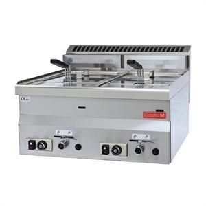 GastroM Gasfriteuse 8+8 liter 600 lijn, Zakelijke goederen, Horeca | Keukenapparatuur, Nieuw zonder verpakking, Ophalen of Verzenden