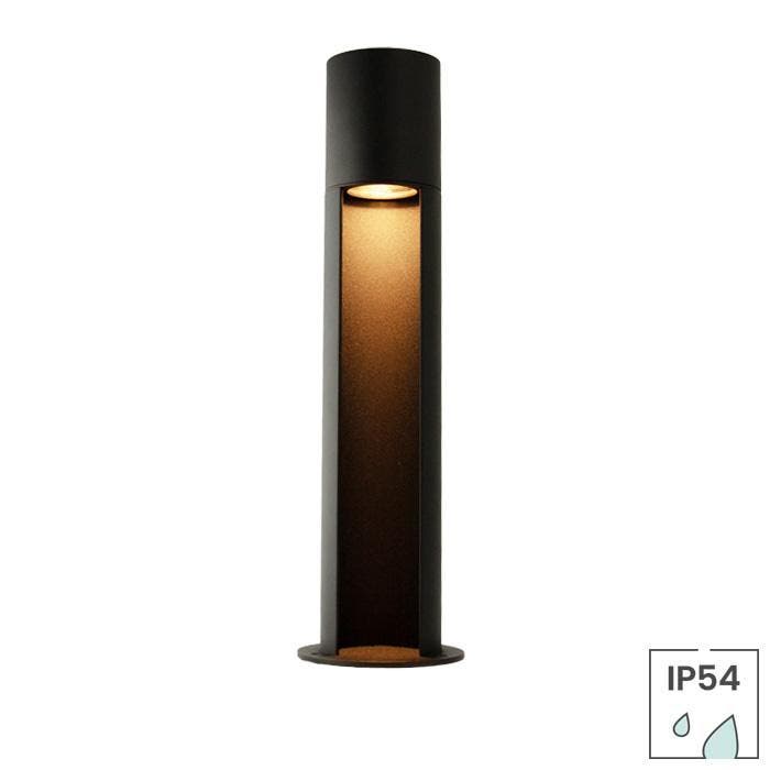 Sokkellamp Toulouse | GU10 fitting | IP54 | Mat zwart, Tuin en Terras, Buitenverlichting, Overige typen, Nieuw, Minder dan 50 watt