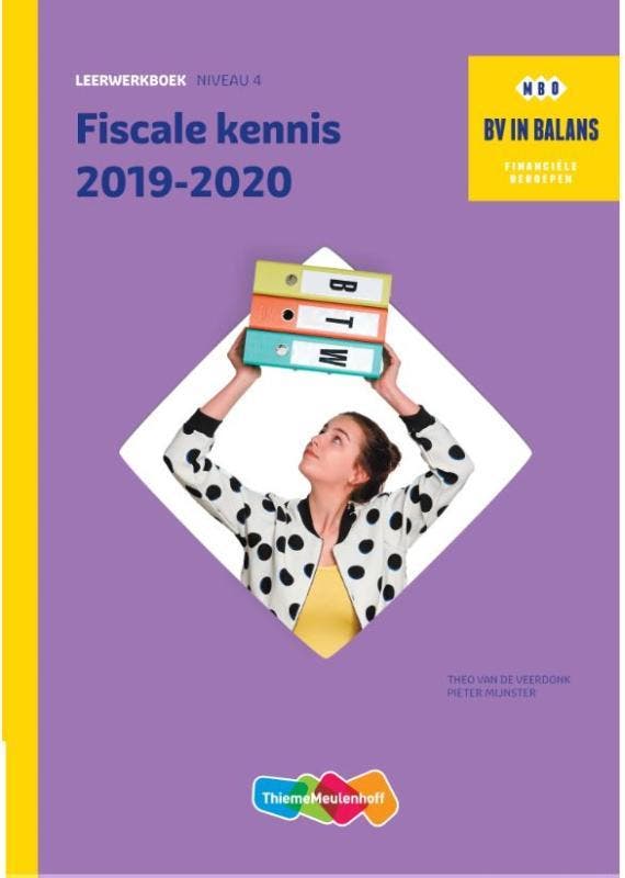 BV in balans Leerwerkboek Fiscale kennis 2019-2020. Niveau 2, Boeken, Schoolboeken, Gelezen, Verzenden