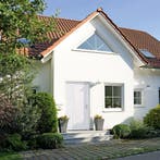 vidaXL Voordeur 98x208 cm PVC wit, Doe-het-zelf en Verbouw, Deuren en Horren, Verzenden, Nieuw