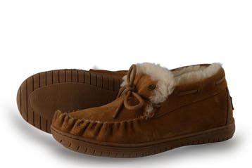 Warmbat Pantoffels in maat 40 Cognac, Overige kleuren, Verzenden, Zo goed als nieuw, Pantoffels of Sloffen