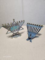 Menora (2) - Messing - Menorah vintage