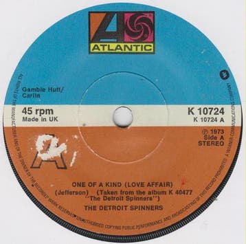 Spinners - One Of A Kind (Love Affair), Ophalen of Verzenden, Gebruikt