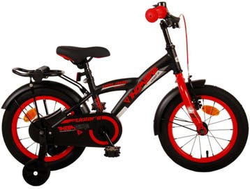 Volare Thombike Kinderfiets - Jongens - 14 inch - Zwart Rood, Overige merken, Zijwieltjes, Nieuw, Ophalen of Verzenden