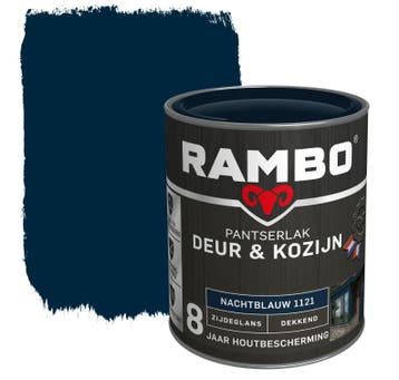 Rambo Pantserlak Deur en Kozijn Nachtblauw 0.75L, Nieuw, Lak, Minder dan 5 liter, Verzenden