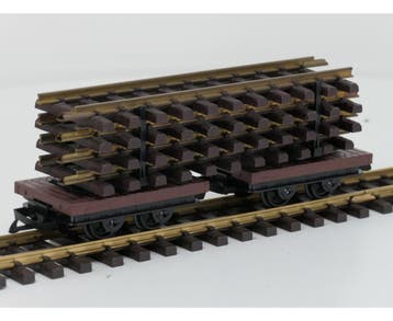 LGB 40500 Veldspoor Balkentransport met Rails lading, Hobby en Vrije tijd, Gebruikt, Overige typen, Ophalen of Verzenden, LGB