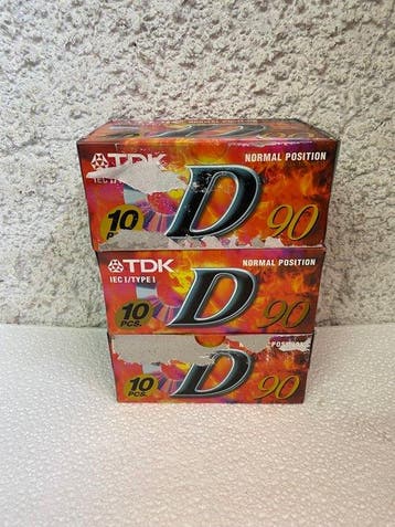 TDK - D-90EB Lege audiocassette, Nieuw