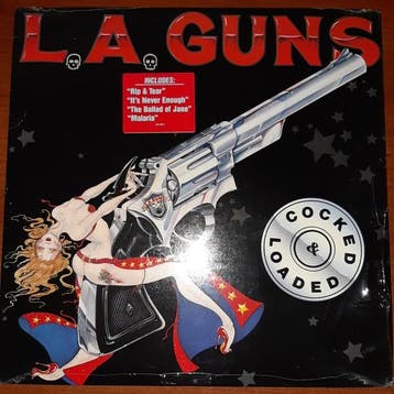 LP gebruikt - L.A. Guns (HYPE STICKER) - Cocked &amp; Loa..., Verzenden, Zo goed als nieuw, Overige formaten