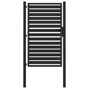 Metalen Poort Afsluitbaar | 100x201cm | Laatste Stuk!, Met poort, Aluminium, Ophalen of Verzenden, Zo goed als nieuw