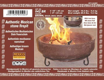 SOL-Y-YO Mexicaanse vuurschaal 042 in 3 kleuren, Tuin en Terras, Ophalen of Verzenden, Nieuw