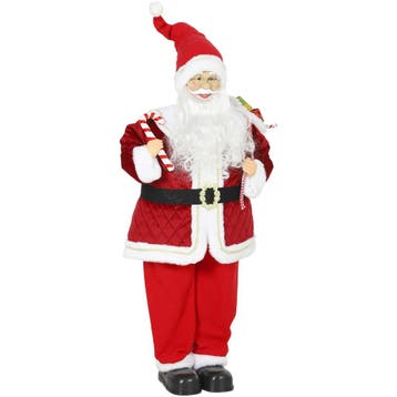 Zingende Kerstman, 120 Cm, Levensgroot, Geanimeerd, Met Draa, Verzenden, Nieuw