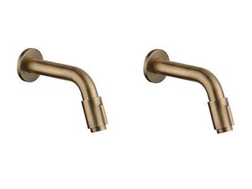 Veiling - 2x Alterna fonteinkraan wandmodel Piccolo brons, Nieuw