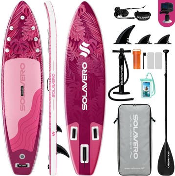 Sup Board - Opblaasbaar Paddle Board - 204 kg - Roze - SOLAV, Verzenden, Zo goed als nieuw
