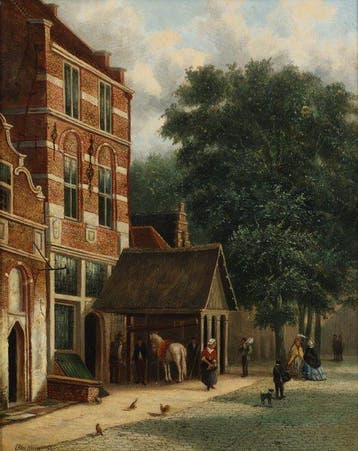 Eduard Alexander Hilverdink (1846-1891) - Stadsgezicht