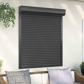 vidaXL Roljaloezie Antraciet 110 x 130 cm Aluminium en, Verzenden, Nieuw