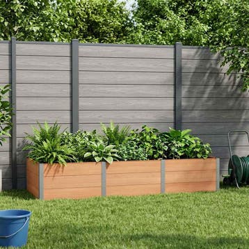 vidaXL Verhoogde plantenbak Bruin 300 x 100 x 54 cm, Verzenden, Nieuw, 100 cm of meer, 30 tot 60 cm