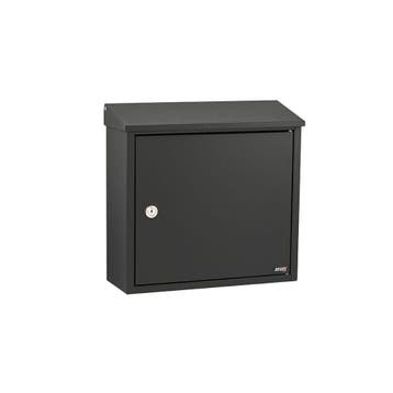 Allux 400 wandbrievenbus staal - zwart, Verzenden, Nieuw
