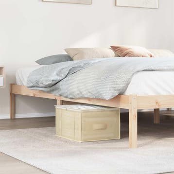 vidaXL Opbergdoos met transparant bovenraam Crèmekleurig, Huis en Inrichting, Verzenden, Nieuw