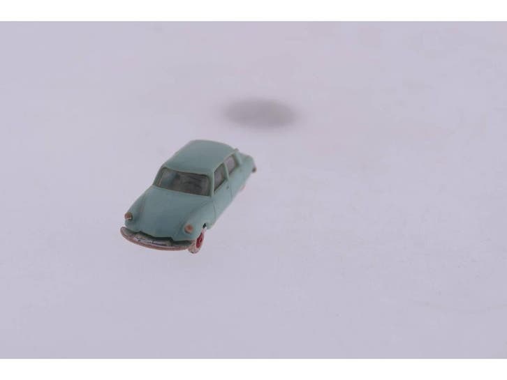 Schaal H0 Norev 2 Citroën DS 19 turquoise #3032 (1:87), Hobby en Vrije tijd, Modeltreinen | H0, Gebruikt, Analoog, Ophalen of Verzenden