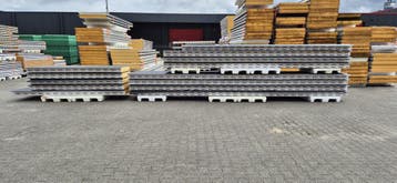 FALK 1000GL 120/160mm dak sandwichpanelen B-keus l €12,00/m², Ophalen, Zo goed als nieuw, Overige materialen, 100 mm of meer