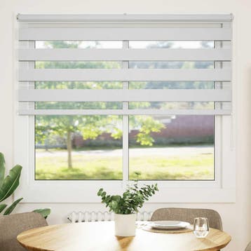 vidaXL Zebra rolgordijn 155x150 cm stofbreedte 150,9cm, Verzenden, Nieuw, Wit
