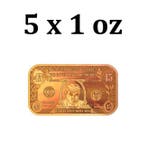 1 Troy Ounce - Koper .999 - 5 x 1 oz $45 Donald Trump