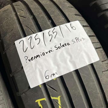 2 x Premiorri 225-55-16 Zomerbanden 6mm, Gebruikt, 16 inch, Ophalen of Verzenden, Band(en)