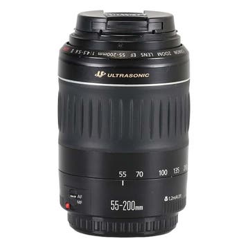 Canon EF 55-200mm f/4.5-5.6 II USM met garantie, Gebruikt, Canon, Canon EF, Telelens
