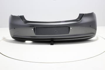 Achterbumper +PDC +Uitlaatgat Volkswagen Polo 6R PEPPERGREY, Volkswagen, Nieuw, Ophalen of Verzenden, Achter